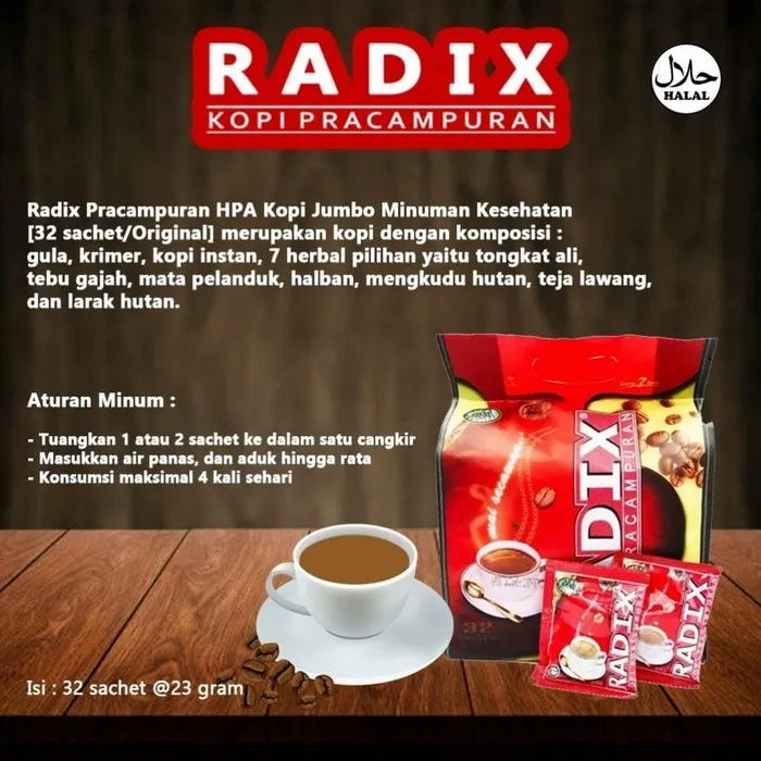 Jual Kopi Radix Hpa Sachet Shopee Indonesia