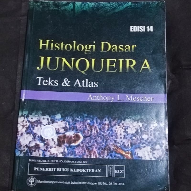 Jual Original Buku Histologi Dasar Junqueira Teks Dan Atlas Edisi