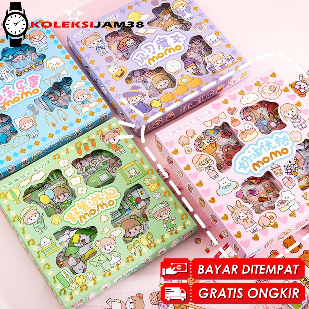 Jual BISA COD MOMO STIKER KOREA PER LEMBAR GROSIR TERMURAH STICKER