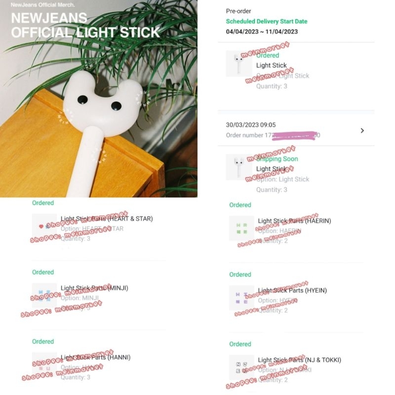 Jual Po Official Lightstick Newjeans Ls Parts Binky Bong Ls