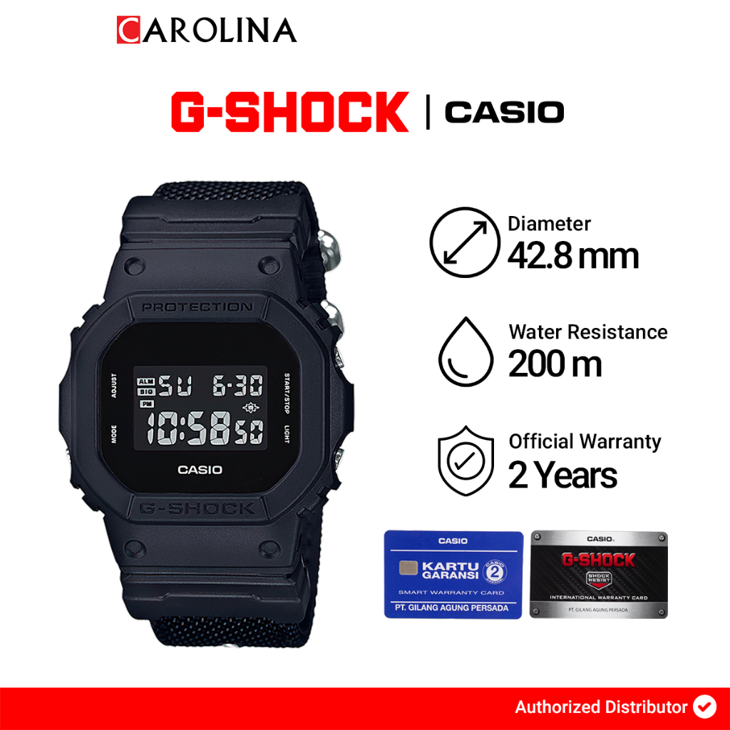 Jual Jam Tangan Pria Casio G Shock DW 5600BBN 1D Black Out Digital Dial