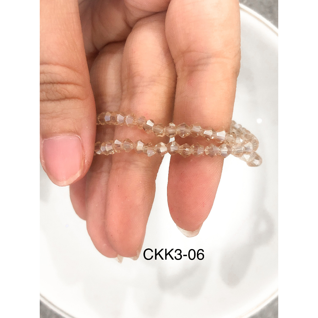 Jual CEKO KERUCUT 3MM CEKO LANCIP KRISTAL BICONE CEKO DIAMOND