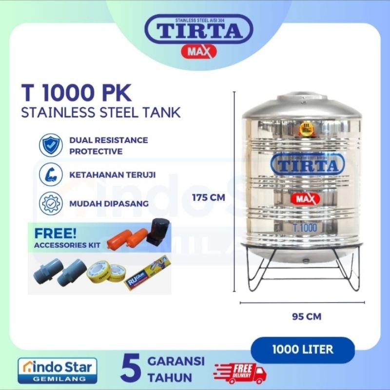 Jual Promo Ramadhan Tangki Air Stainless Steel Tirta Max Pk