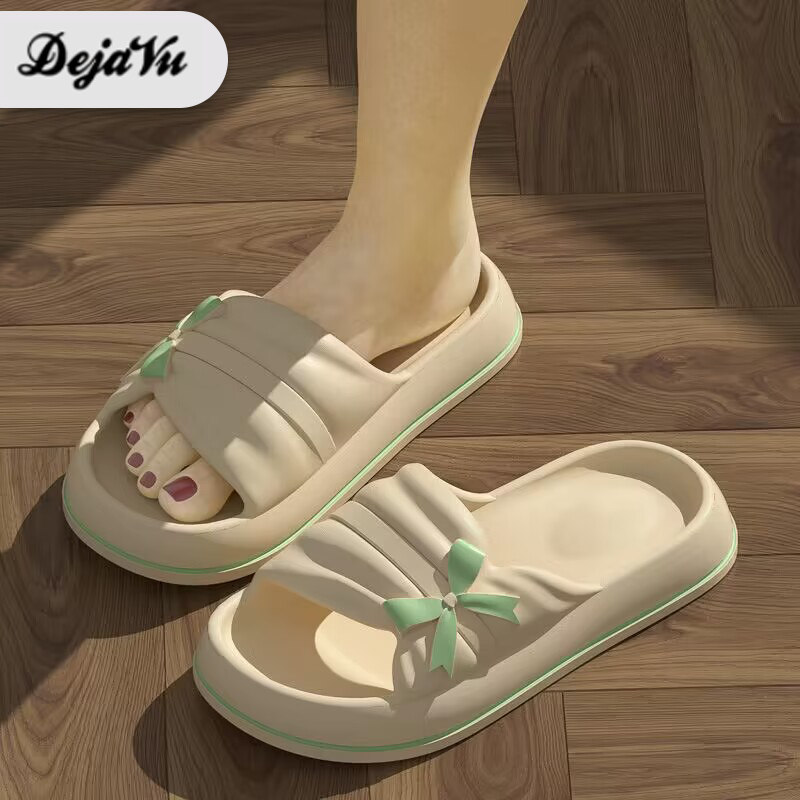 Jual Dejavu Sandal Jelly Karet Wanita Sendal Slop Kekinian Korean Rumah