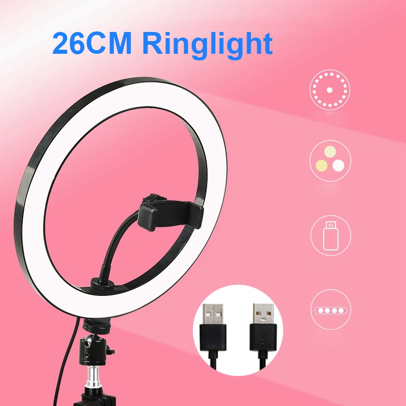 Jual Selfie Ring Light Inch Lampu Kamera Tripod Ring Fill Light Cm