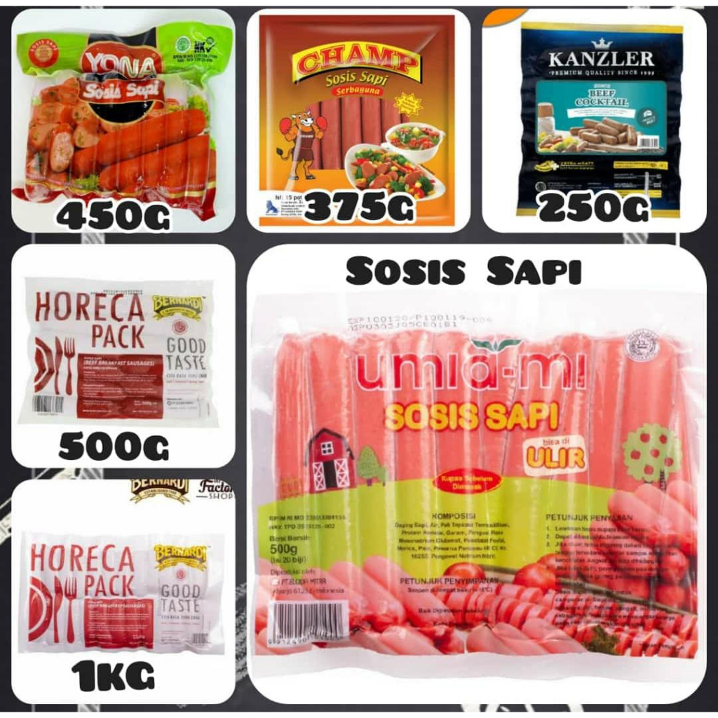 Jual SOSIS SAPI YONA 450GR Shopee Indonesia