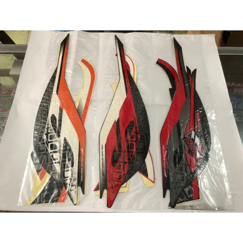 Jual STICKER LIS BODY MOTOR HONDA SCOOPY SPORTY TAHUN 2019 STIKER LES