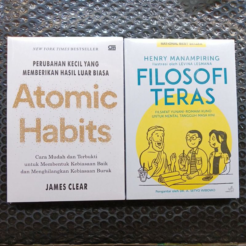 Jual Paket Buku Atomic Habits Filosofi Teras Shopee Indonesia