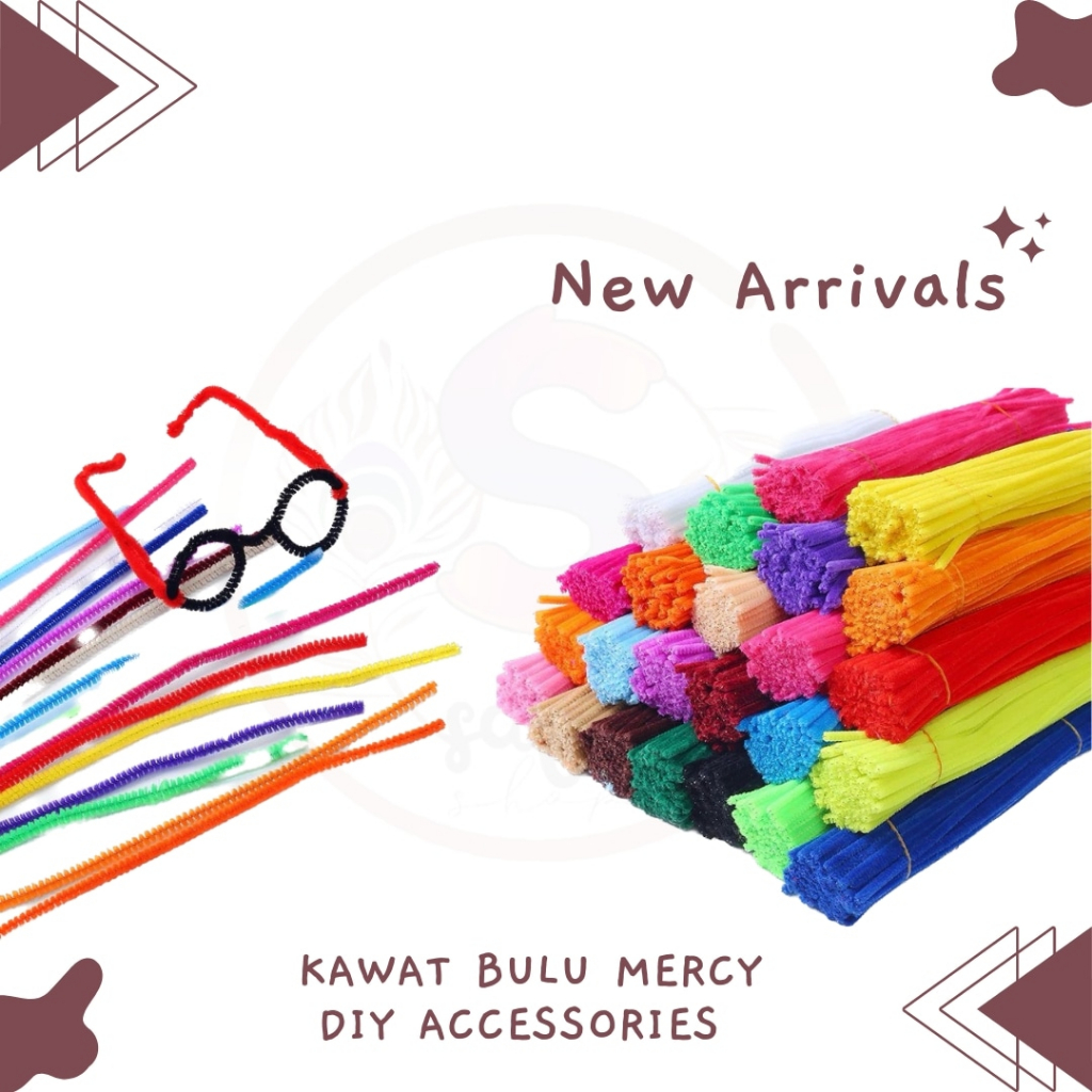 Jual Kawat Bulu Mercy Beludru Pipe Cleaner Kawat Bulu Beludru Kawat