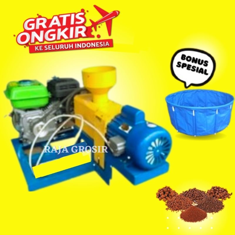 Jual Mesin Ekstruder Pelet Apung Multifungsi Kapasitas 50 70 Kg Per