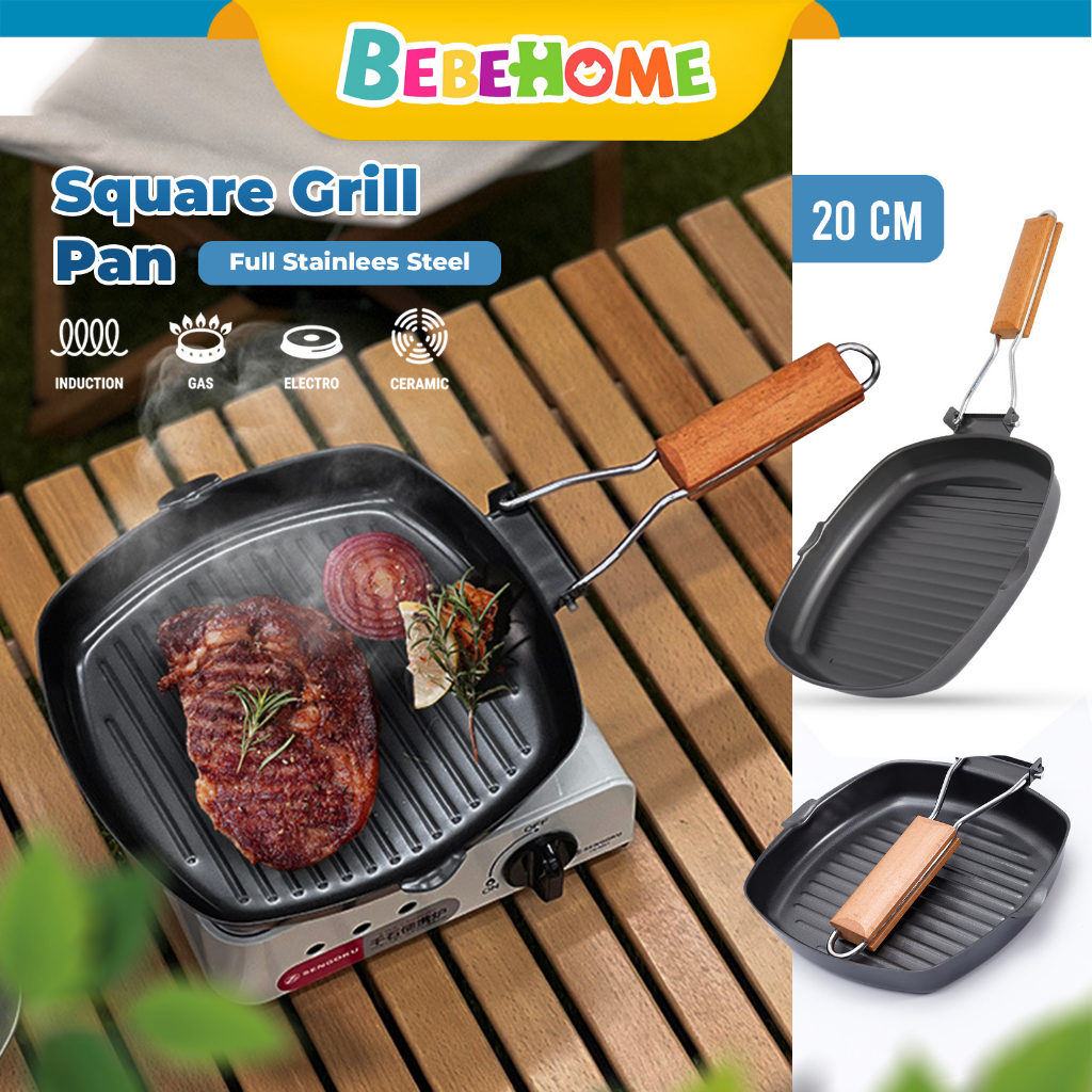 Jual Tifale By Bebehome Pemanggang Square Grill Pan Foldable 20cm Wajan