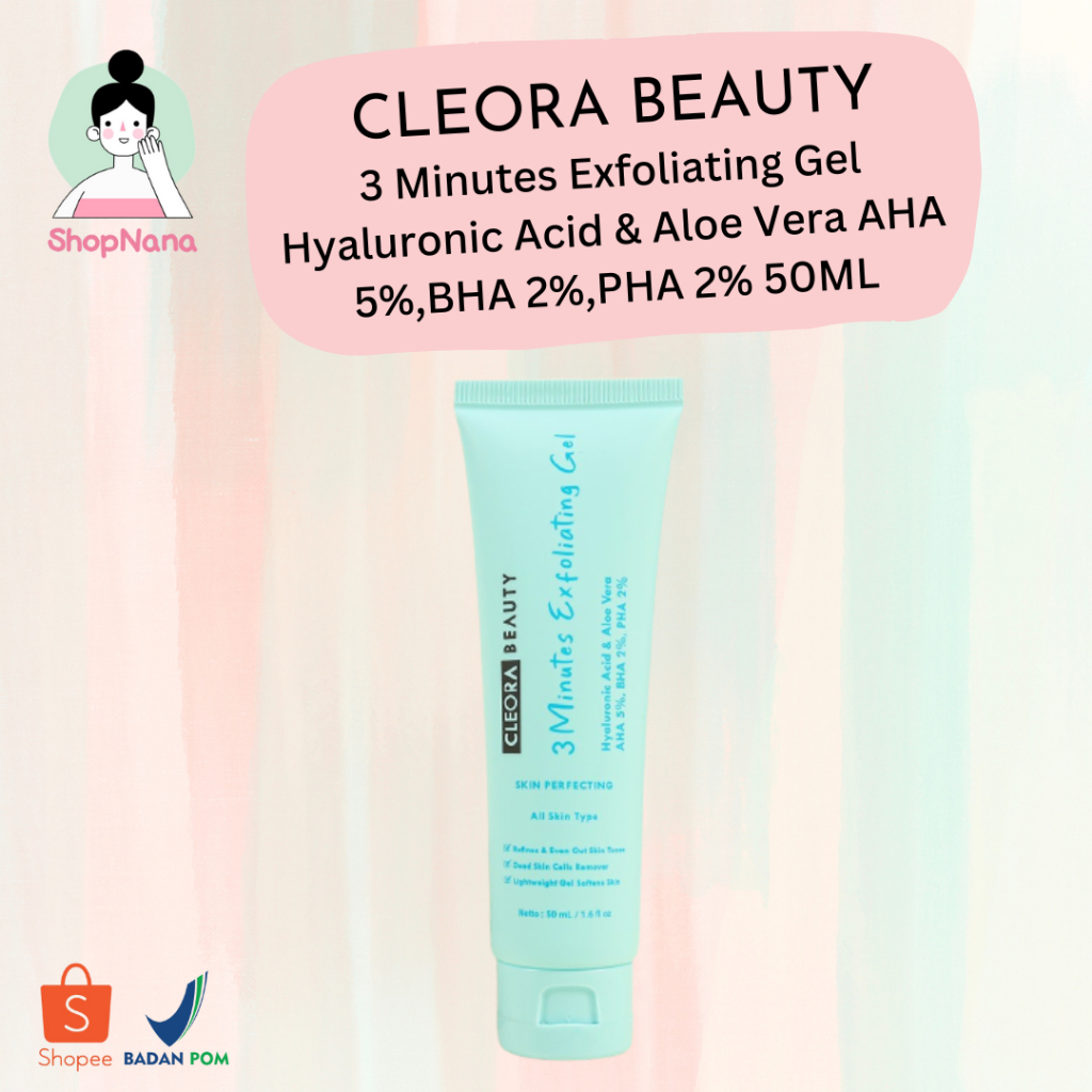 Jual Cleora 3 Minutes Exfoliating Gel 50ml Dengan AHA BHA Dan PHA