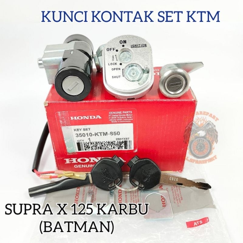 Jual KUNCI KONTAK SET PLUS JOK BELAKANG HONDA KTM KEYSET KONCI KONTAK