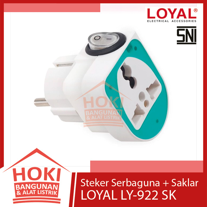 Jual STEKER UNIVERSAL SAKLAR LOYAL LY 922SK Colokan Converter Kaki