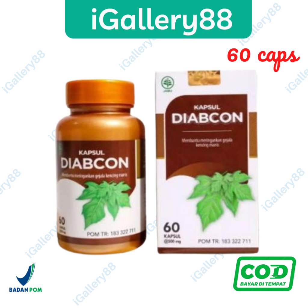 Jual Kapsul Diabcon Obat Herbal Diabetes Gula Darah Kencing Manis 60