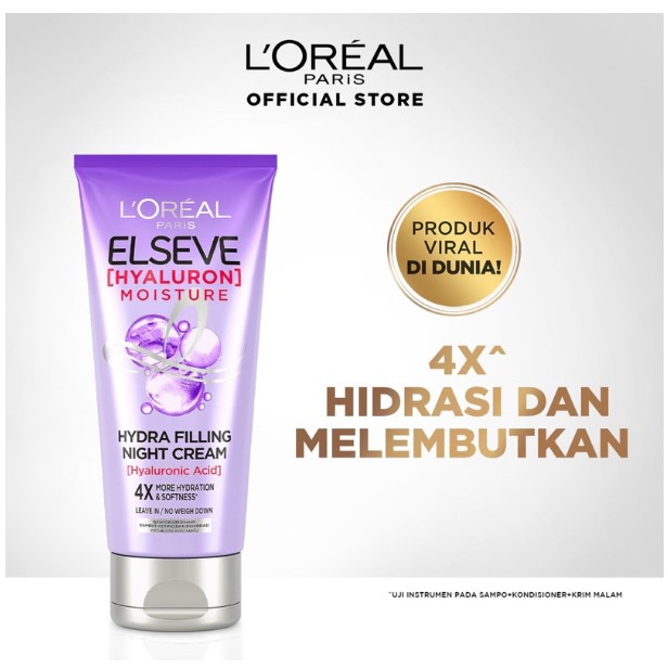 Jual Bpom Lor Al Paris Elseve Hyaluron Moisture Hydra Filling Night