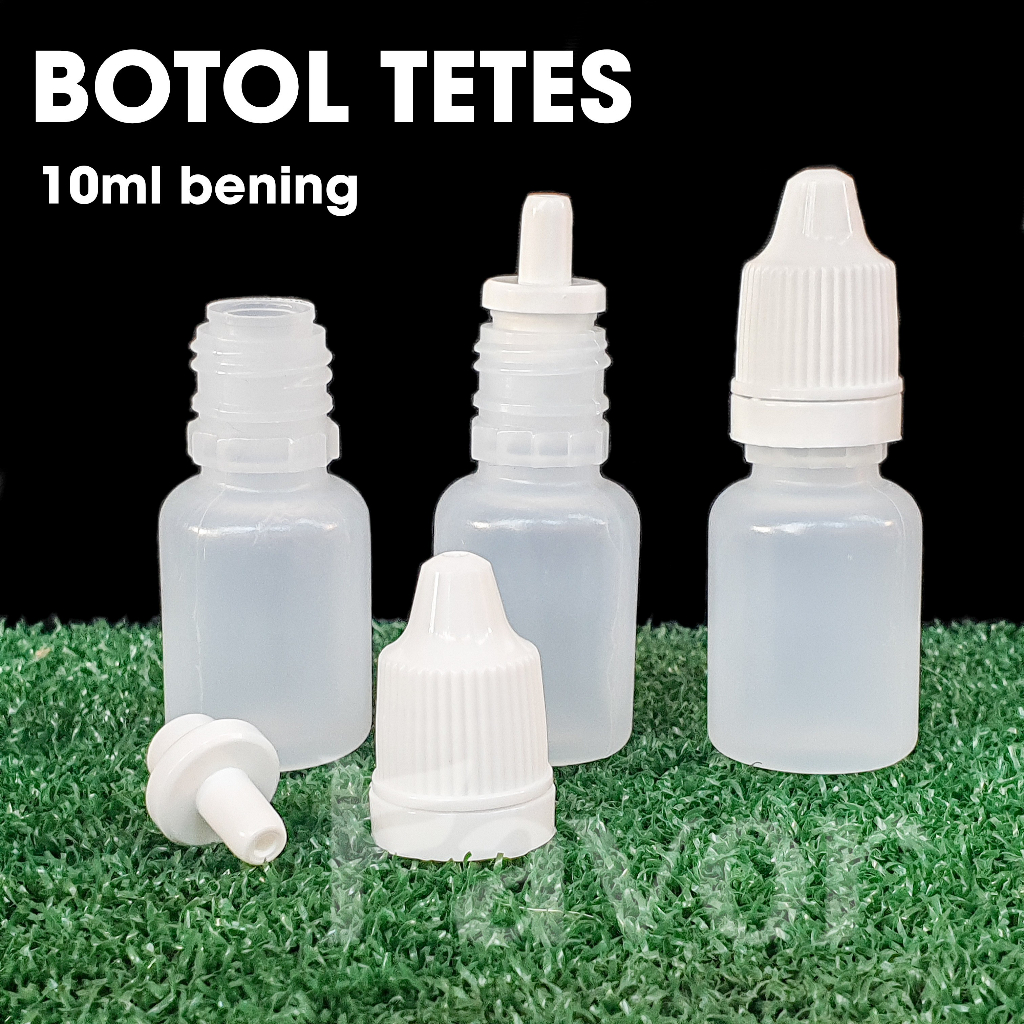 Jual Botol Tetes Ml Bening Tutup Segel Wadah Tetes Mata Obat