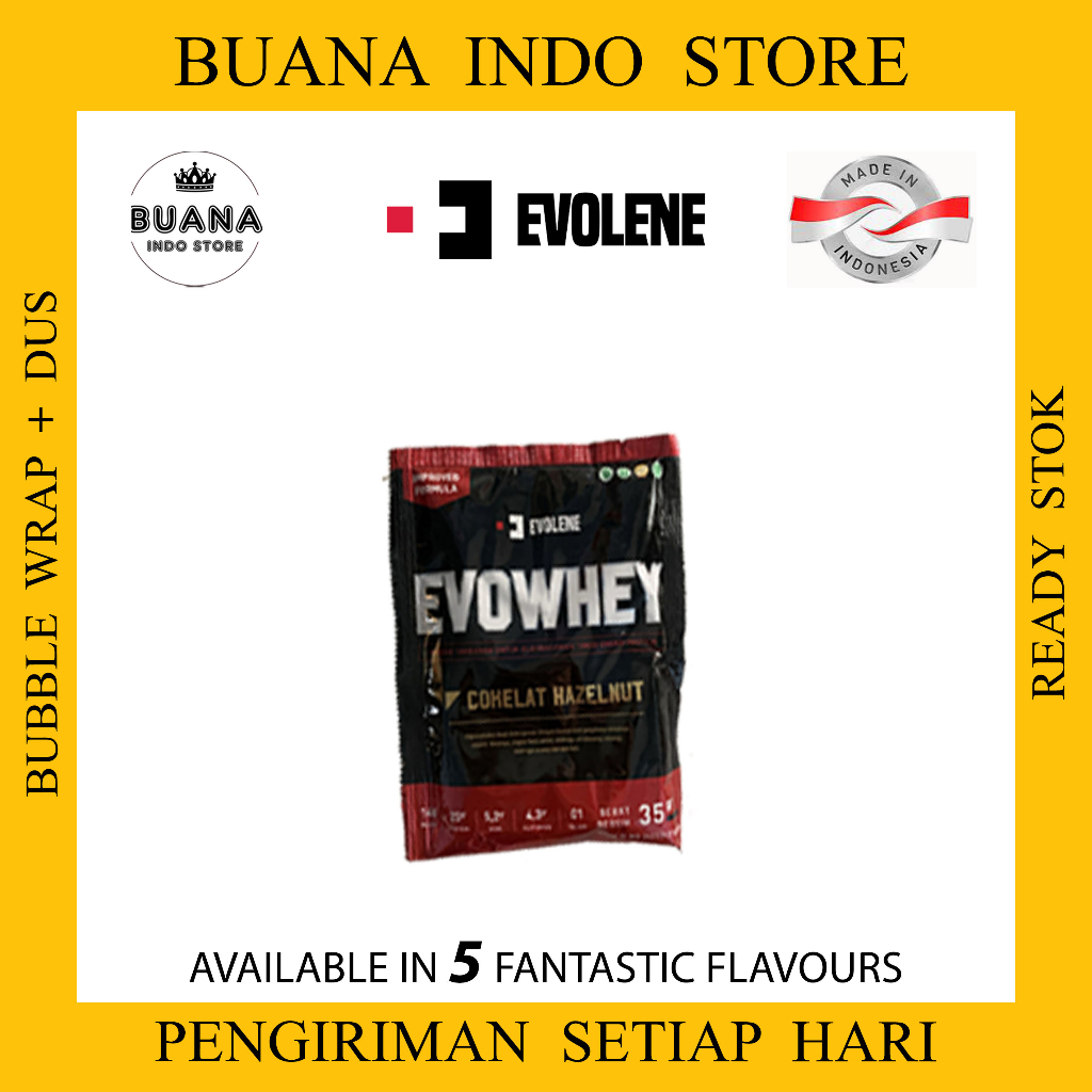 Jual Evolene Evowhey Sachet Whey Protein Evo Whey Susu Gym Varian