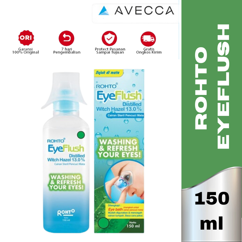 Jual Rohto Eye Flush 150 Ml Pencuci Mata Eye Shopee Indonesia