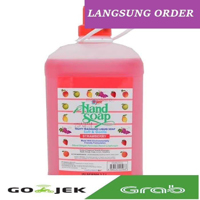 Jual Yuri Hand Soap Sabun Cuci Tangan Jerigen Liter Strawberry