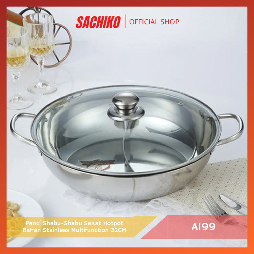 Jual Sachiko Panci Shabu Shabu Sekat Hotpot Bahan Stainless