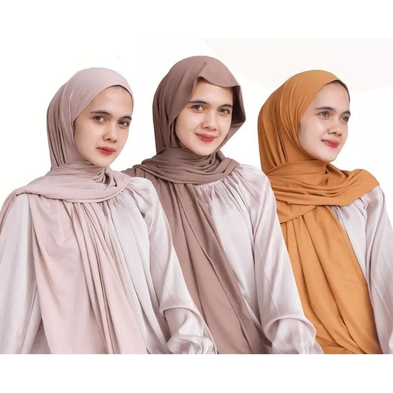 Jual Pashmina Jersey Flowy Premium Pashmina Hijab X Cm Shopee