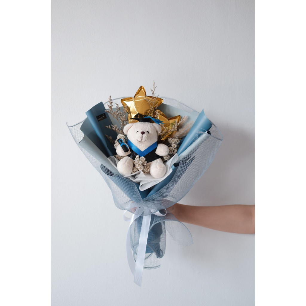 Jual Graduation Bear Sola Bouquet Buket Wisuda Graduation Boneka