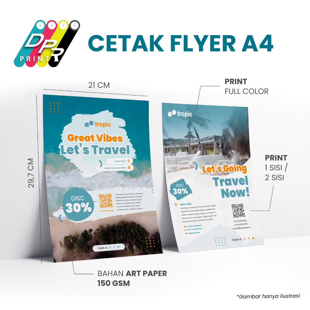 Jual Cetak Brosur Flyer A Satuan Murah Sisi Sisi Shopee Indonesia