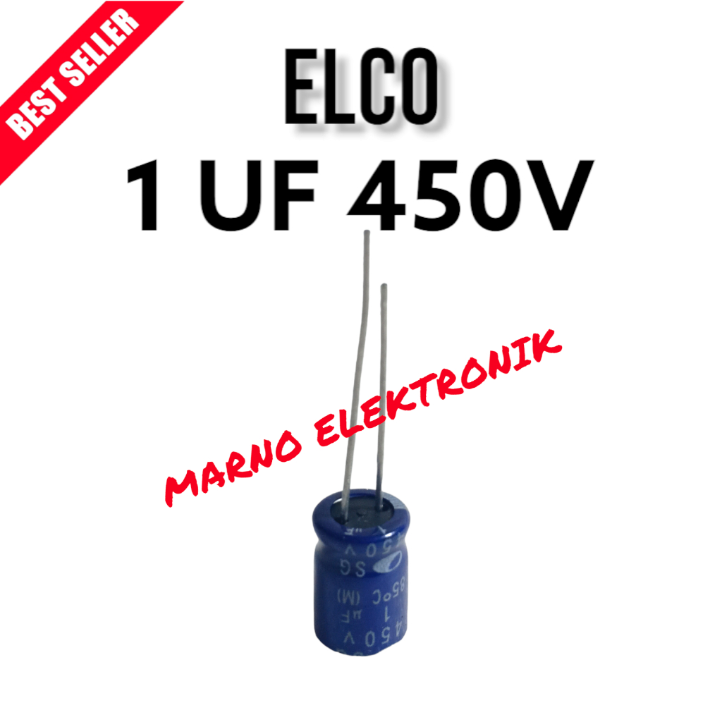 Jual KAPASITOR CAPASITOR ELCO 1UF 450V 1 UF 450 V ASLI ORI ORIGINAL