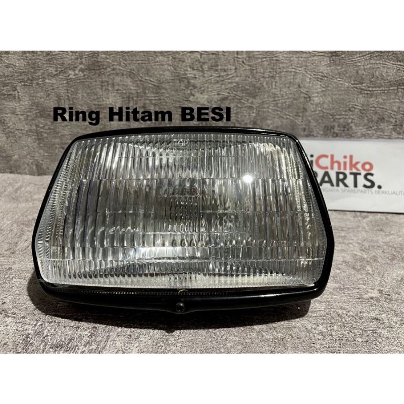 Jual Reflektor Lampu Depan Astrea Prima Star Plus Ring Besi Hitam