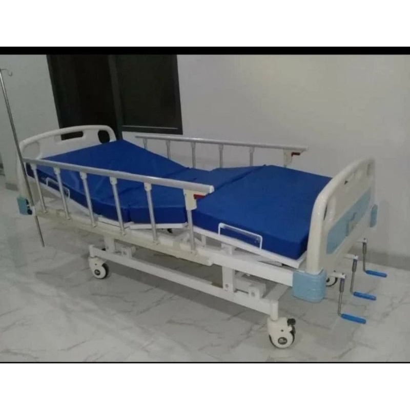 Jual SELLA Hospital Bed Pasien 3 Crank Ranjang PREMIUM MATRAS