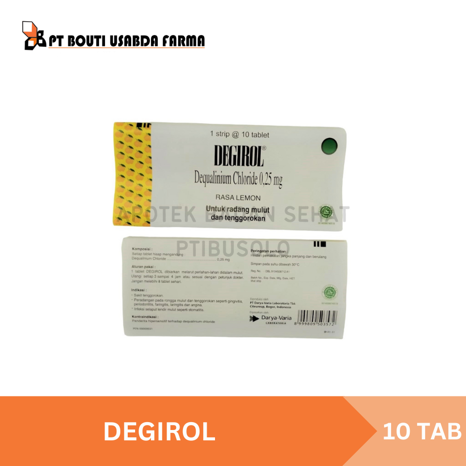 Jual Degirol Obat Radang Dan Sariawan Tablet Hisap Isi Shopee