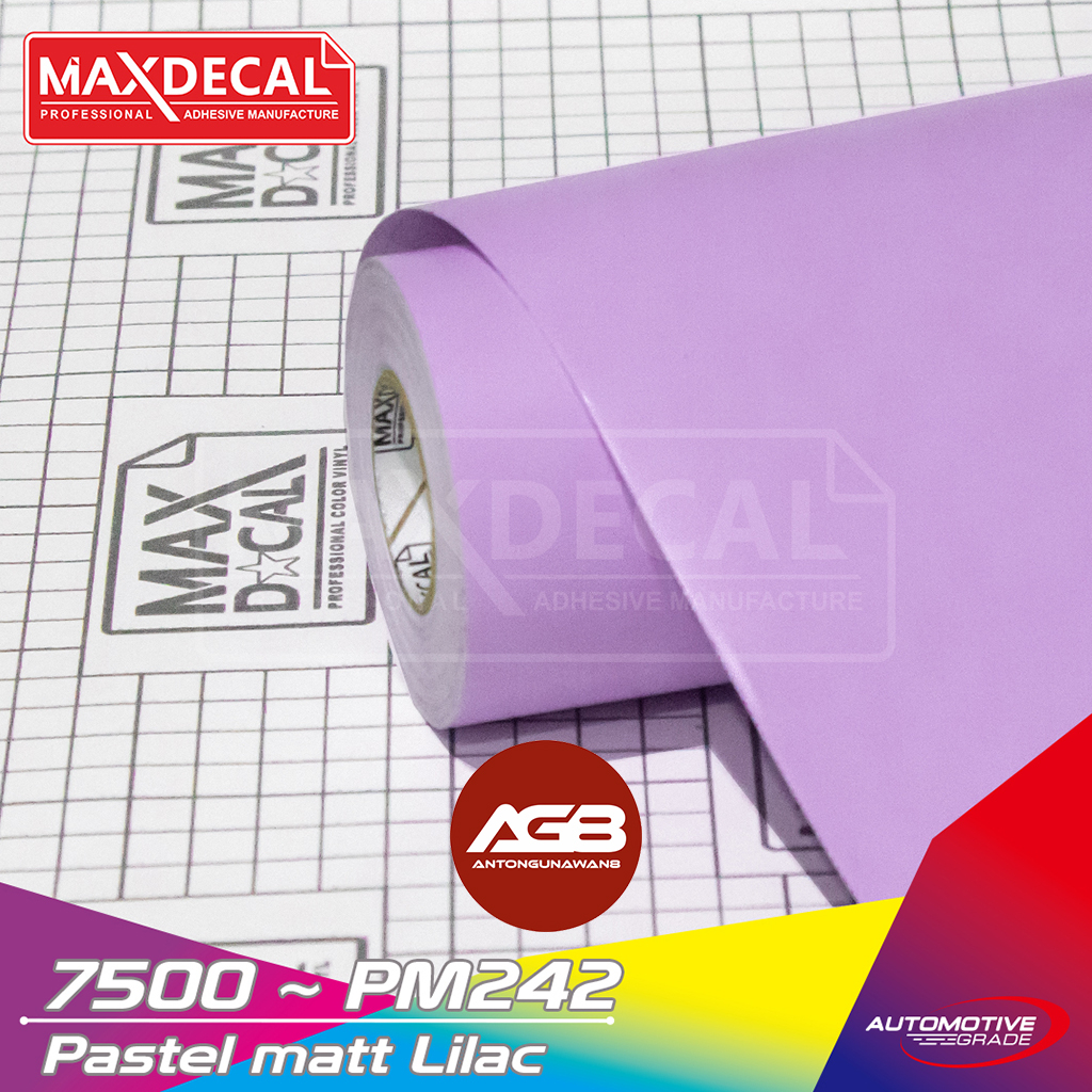 Jual ROLL Sticker Motor MAXDECAL 7500 Vinyl Warna PASTEL Skotlet