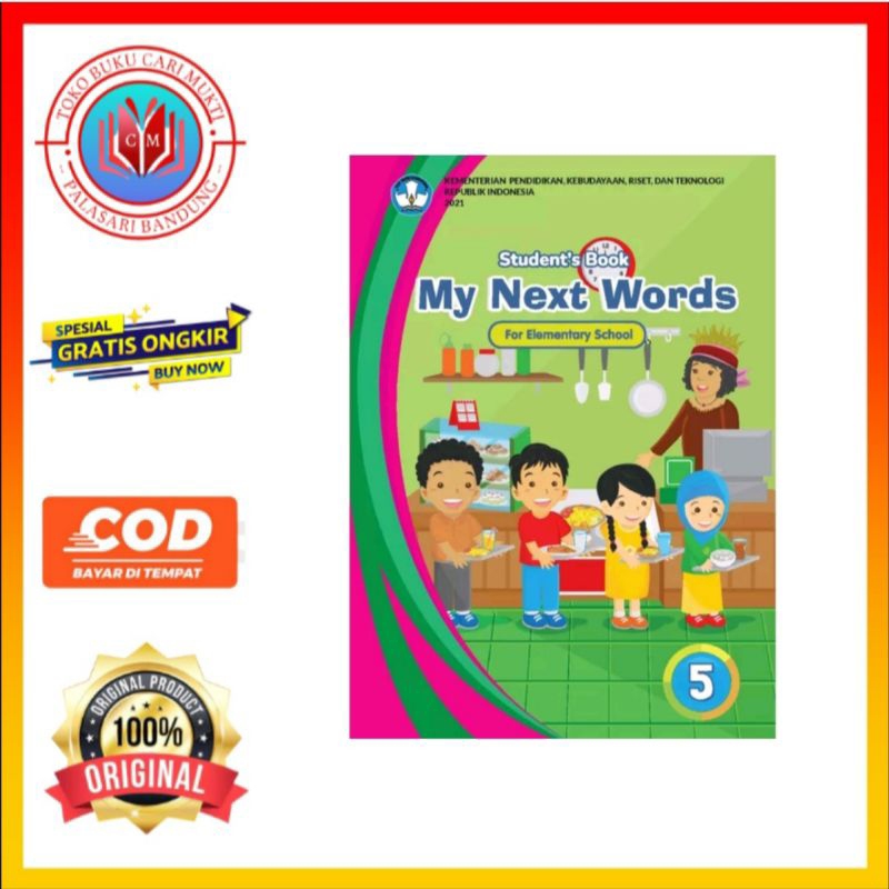 Jual BUKU BAHASA INGGRIS MY NEXT WORDS UNTUK SD KELAS 5 KURIKULUM