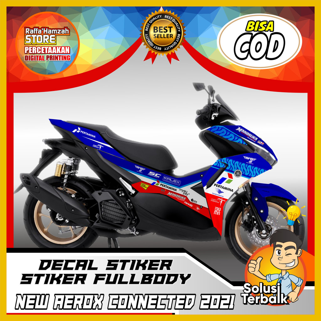 Jual Decal Sticker Variasi Fullbody All New Aerox 155 Connected Dekal