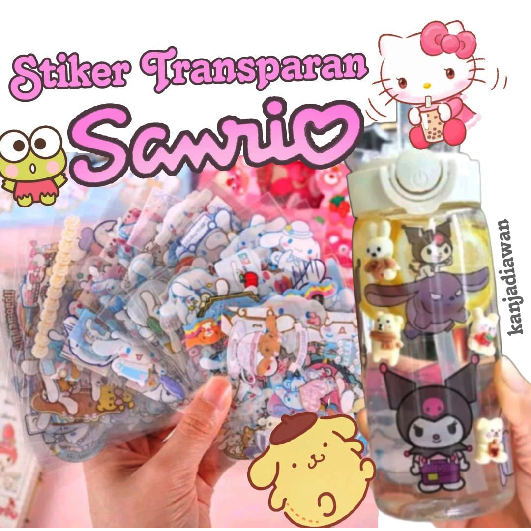 Jual Stiker Sanrio Transparan Viral Sticker Sanrio Shopee Indonesia