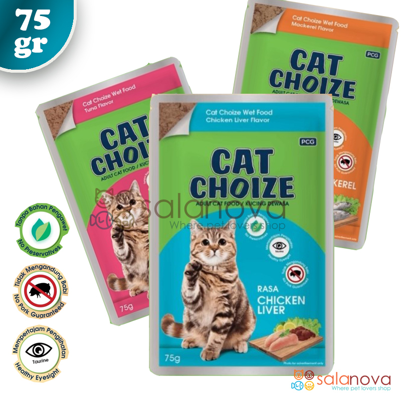 Jual Makanan Kucing Cat Choize Sachet Gram Makanan Kucing Basah