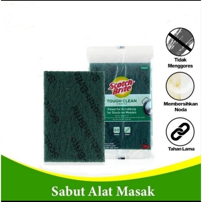 Jual Scotch Brite 3m ID 20 1 69 Sabut Cuci Piring Sabut Hijau