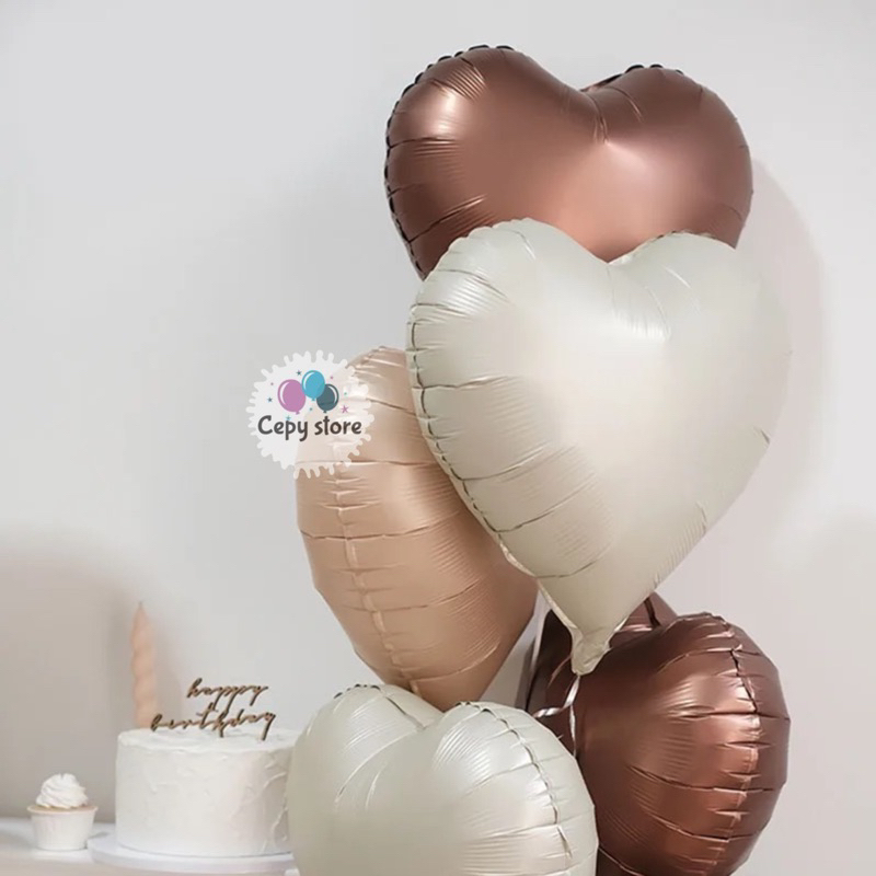 Jual Balon Foil Love Balon Foil Bentuk Hati Retro 40cm Shopee Indonesia