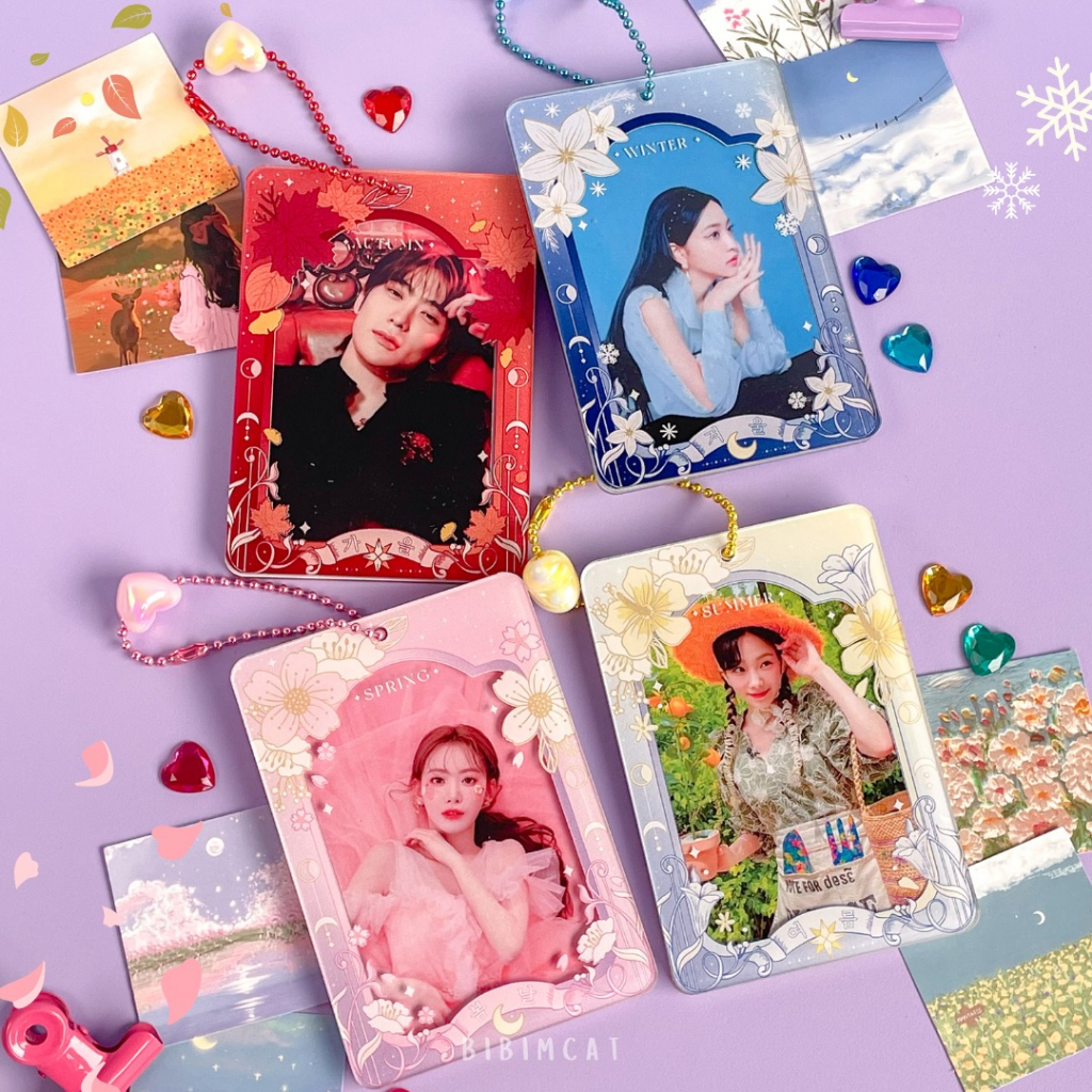 Jual Season Themed Acrylic Photocard PC Holder By Bibimcat Shopee