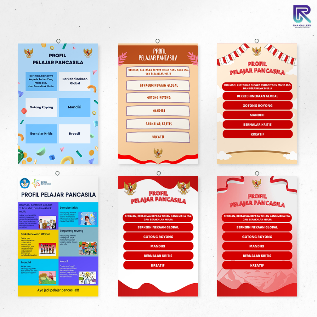 Jual Rha Gallery Hiasan Dinding Profil Pelajar Pancasila Edukasi