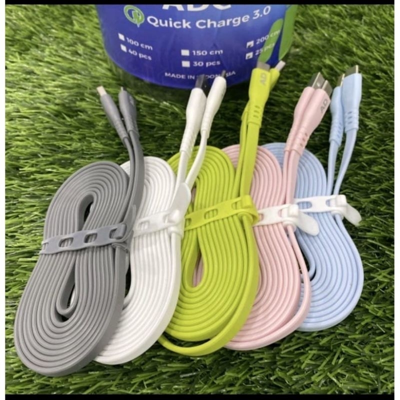 Jual Kabel Data Cable Charger Fast Charging Ad Colour Quick Charger