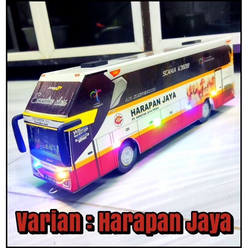 Jual Mainan Miniatur Bus Telolet Basuri Full Lampu Shopee Indonesia