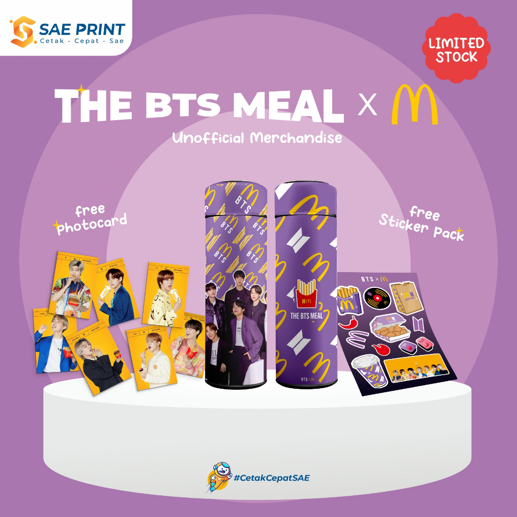 Jual Tumbler The Bts Meal Bts X Mcd Kpop Uv Print Merchandise