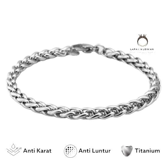 Jual Bayar Di Tempat Gelang Pria Rantai Titanium Asli Original Kode