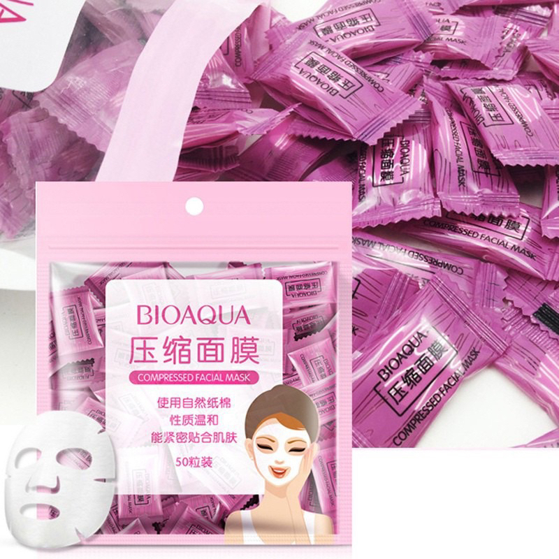 Jual Bqa Compressed Mask Masker Kertas Sheet Tablet Mask Harga