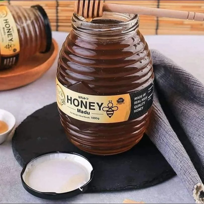 Jual Madu Murni Asli Quick Fresh Honey 1 Kg Jar Kaca Shopee Indonesia