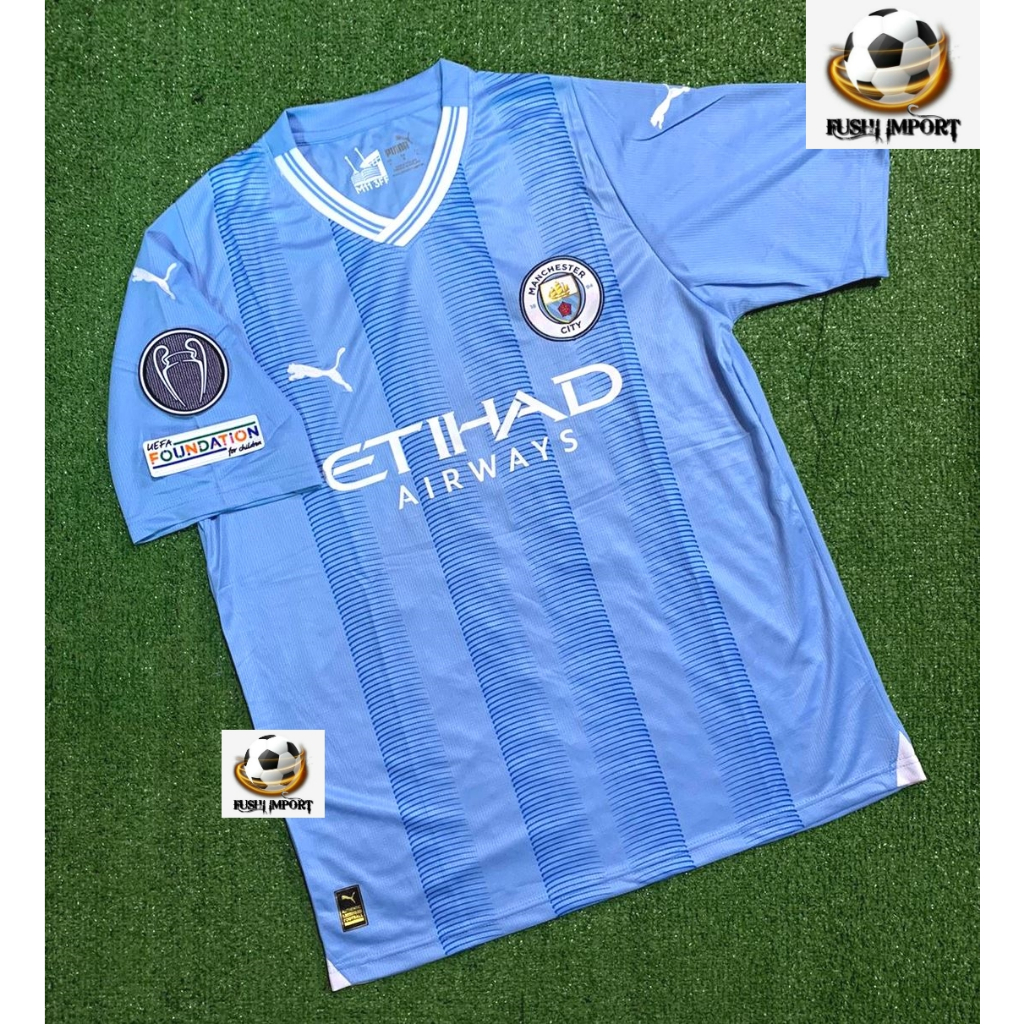 Jual Jersey Baju Bola City Home Full Patch Grade Ori Shopee