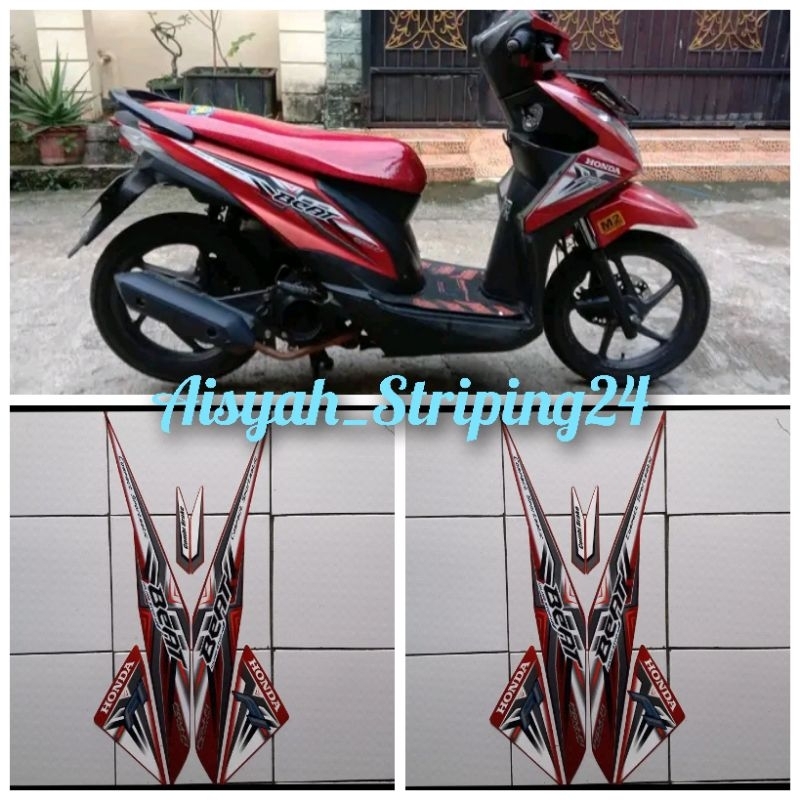 Jual Stiker Sticker Striping Lis Les Polet Body Motor Honda Beat Fi Iss