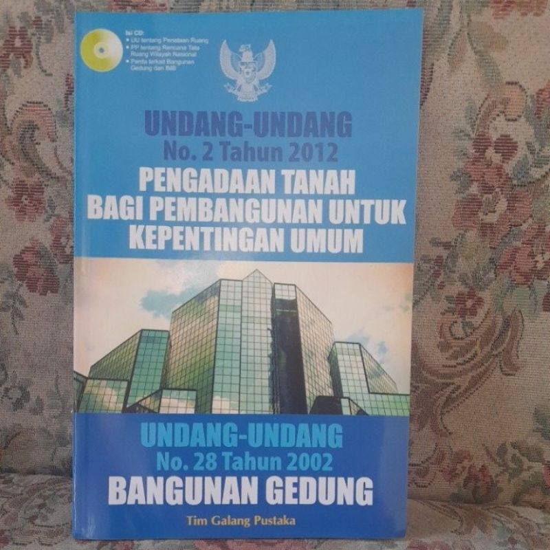 Jual Undang Undang No 2 Tahun 2012 Pengadaan Tanah Bagi Pembangunan